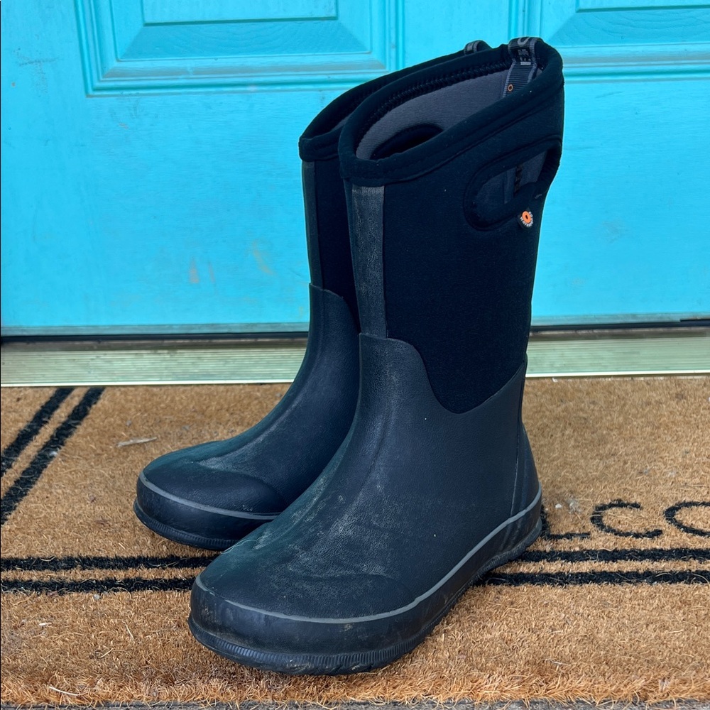 Bogs Black Kids Rain & Snow Boots
